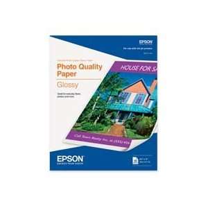    Photo Quality Glossy Paper is a bright white, glossy, coated paper 