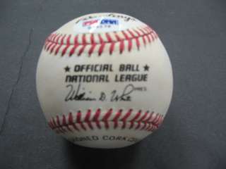   . The Official National League baseball is a William White ball