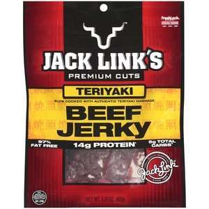 Jack Links Premium Cuts Teriyaki Beef Jerky 3.25oz, 2 Pack