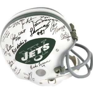 1969 New York Jets Team Autographed Pro Line Helmet  Details 22 