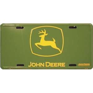 John Deere Logo License Plate (Yellow)