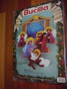 BUCILLA NATIVITY Manger Scene CHRISTMAS STORY plastic canvas kit 