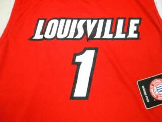 NCAA Louisville Cardinals #1 Youth Basketball Jersey New with Tags Red 