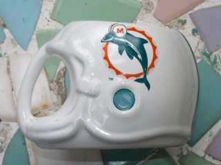 Vintage Miami Dolphins Football NFL Helmet Mug Retro 1980s  
