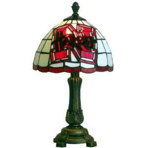   of Nebraska Cornhuskers Stained Glass Accent Lamp