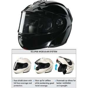  Z1R Eclipse Solid Snow Helmet Large  Black Automotive