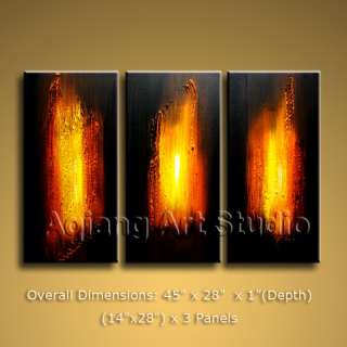   Modern Abstract Oil Painting On Canvas Wall Art Fire Under G092  