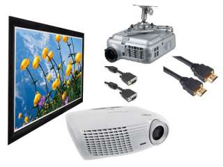 HD20 Optoma Projector Bundle 92 Fixed Screen and more  