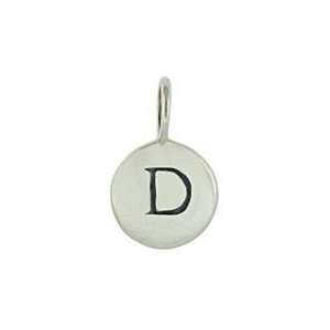  Small Silver Initial Letter D Charm Jewelry