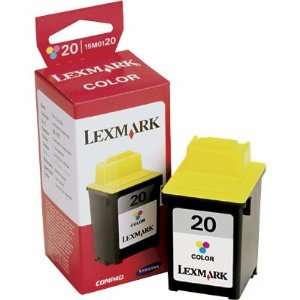  2 pk Compatible Lexmark 20 (15M0120) Color Ink Cartridges 