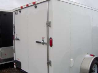 6x12 enclosed ATV cargo motorcycle trailer black NEW  