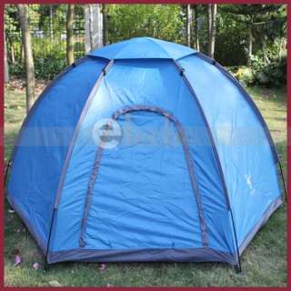Outdoor Camping Folding Tent 4 Person Single Layer Vertical Door 