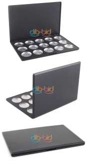 15 PCS 36mm Empty Eyeshadow Aluminum Pans with Palette  