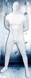   White Lycra Body Suit by Asylum S/M or L/XL Costume Halloween  