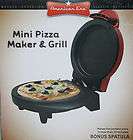 American Era Mini Pizza Maker & Grill with Bonus Spatula Done in 10 
