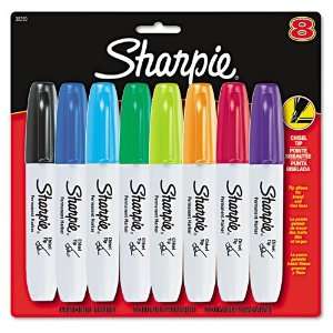 Sharpie Products   Sharpie   Permanent Marker, 5.3mm Chisel 