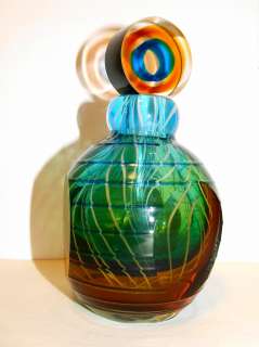 Heavy Murano Italian Art Glass Perfume Bottle  