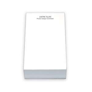   Imprinted Jumbo Memo Refills, 24291   Very White