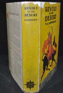 Vintage Book Revolt in the Desert by T.E. Lawrence 1927  