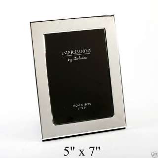 Silver plated plain photo frame FREE ENGRAVING (3390)  