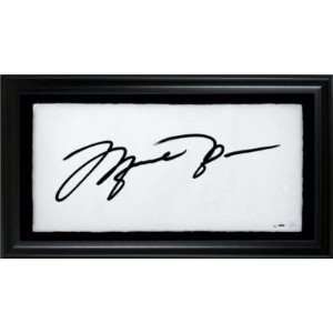  MICHAEL JORDAN Signed Framed 44x18 BIG SIG LE/123 UDA 