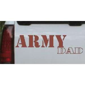 Brown 44in X 12.5in    Army Dad Military Car Window Wall Laptop Decal 