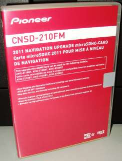 PIONEER 2011 NAVIGATION UPGRADE MICROSDHC CARD FOR AVIC X920BT CNSD 