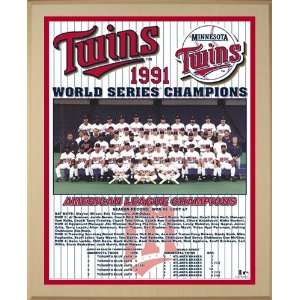  Minnesota Twins Large Healy Plaque   1991 World Series 