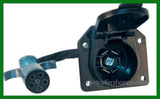 Hopkins Trailer Light Adapter Plug 6 Round To 7 RV Round converter 