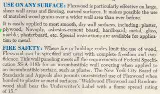 US Plywood Catalog Weldwood Flexwood Asbestos Panels  