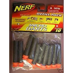  Nerf Micro Suction Darts, 10 Refill Pack. Fits N Strike guns 