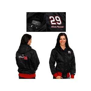   NASCAR Collection Kevin Harvick Womens Nylon Hooded Jacket Everything