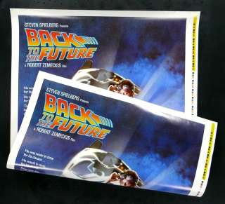 BACK TO THE FUTURE *ADVANCE PRINTERS PROOF MOVIE POSTER  