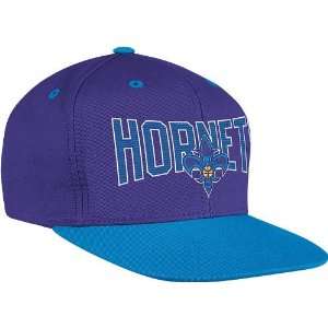   Hornets Adidas NBA Name & Logo Snap Back Hat