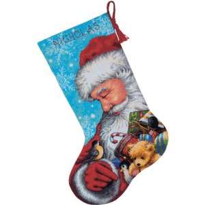  Santa & Toys Stocking Needlepoint Kit