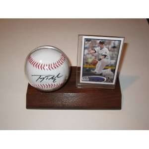 Troy Tulowitzki Colorado Rockies Signed Autographed Baseball & Wood 
