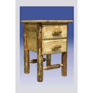   MWGCN2DN Glacier Country Nightstand, Stained