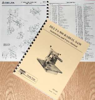 DELTA/Rockwell 900 Radial Arm Saw Manual  