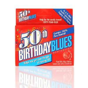   00075 50th Birthday Blues Novelty Candy Pills
