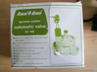 NOS Rain Bird Sprinkler System Automatic Valve EV 100  
