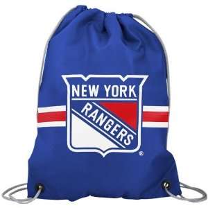  New York Rangers Royal Blue Team Logo Drawstring Backpack 