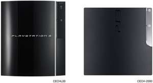   PS3 models compared to the smaller of PlayStation 3 120GB system