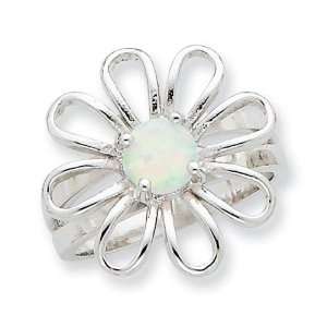  Opal Flower Ring in Sterling Silver Jewelry