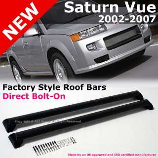Saturn Vue 02 07 OEM Factory Style Black Roof Rack Cross Bar Set 