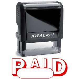  PAID Office Stock Self Inking Rubber Stamp Office 