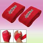 Pair Boxing Bandage Hand Wrist Nylon Wrap Supporter Red
