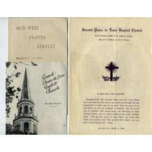  Second Ponce De Leon Baptist Church 1940 Items Atlanta 