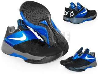  Zoom KD IV Midnight Black White Royal Blue 473679 006 Basketball Shoes