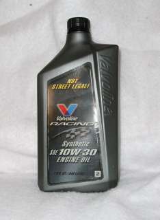 Valvoline VV854 synthetic racing oil 10W30 2 cases 12qt  