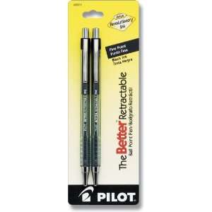  Pilot The Better Retractable Ballpoint Pen, Fine Point, 2 